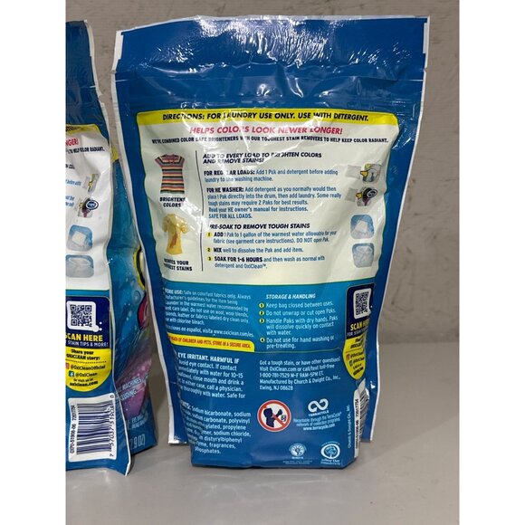 OxiClean 26 Count Color Boost Laundry Brightener & Stain Remover Power Paks- 2PK - Picture 4 of 4